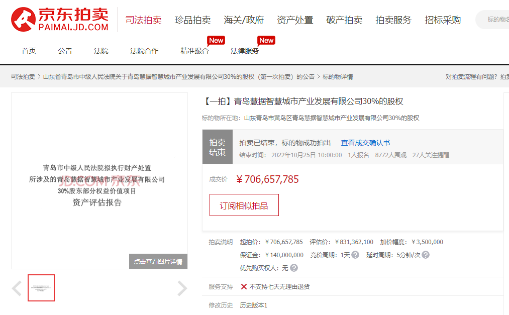 KAIYUN全流程服務助力法院資產處置提速?京東拍賣1111總成交額同比增長40%(圖1)