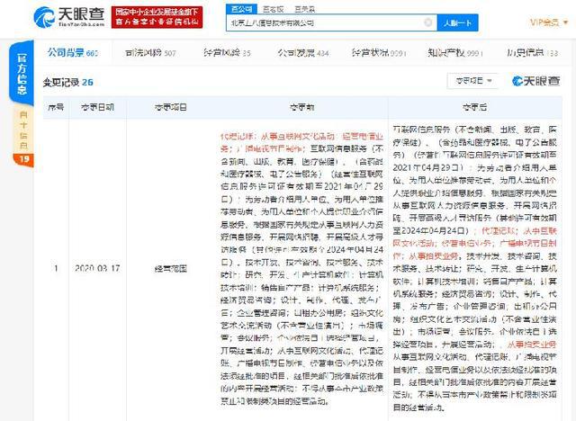 58同城發(fā)生經(jīng)營(yíng)范圍變更 新增從事拍賣(mài)業(yè)務(wù)KAIYUN(圖1)