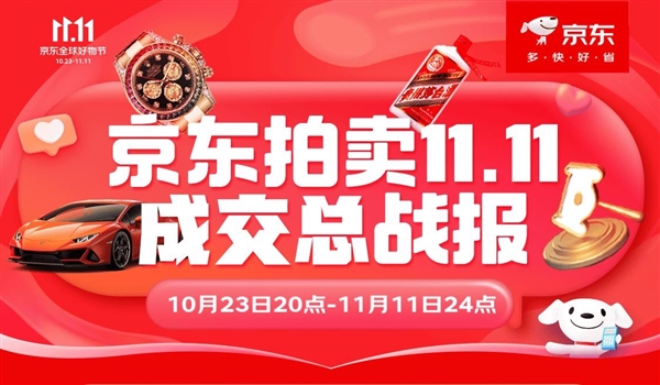 京東拍賣1111戰(zhàn)報揭曉：破產(chǎn)資產(chǎn)業(yè)務(wù)成交額同比增長7倍 互聯(lián)網(wǎng)資產(chǎn)處置駛?cè)肟燔嚨繩AIYUN(圖1)