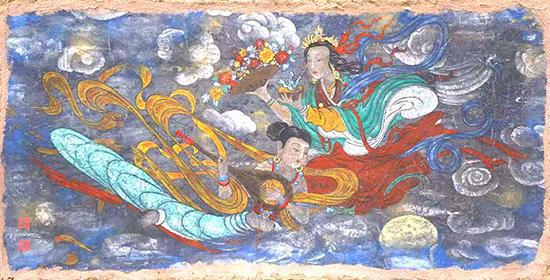 中國壁畫藝術(shù)大師蔡樹本瑰寶級kaiyun登陸入口開云作品參加2024法國奧林匹克拍賣會(圖7)