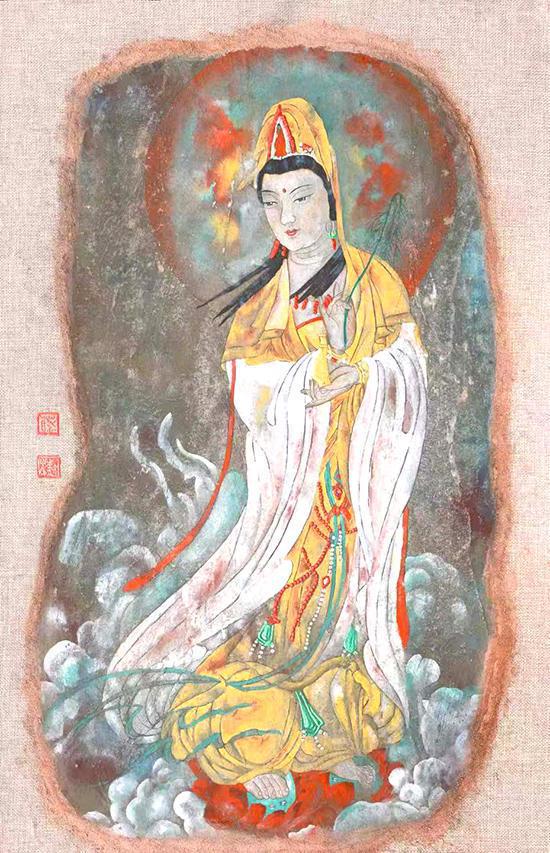 中國壁畫藝術(shù)大師蔡樹本瑰寶級kaiyun登陸入口開云作品參加2024法國奧林匹克拍賣會(圖4)