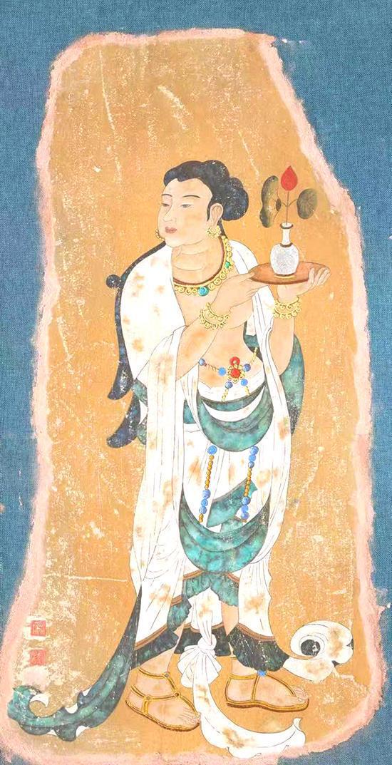 中國壁畫藝術(shù)大師蔡樹本瑰寶級kaiyun登陸入口開云作品參加2024法國奧林匹克拍賣會(圖8)