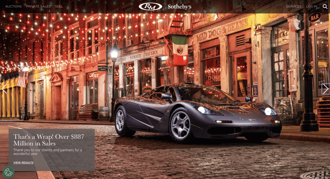 收藏級汽車拍賣行 RM Sotheby’s 2024年全球交易額超過887億美元創(chuàng)下多項新紀錄(圖1)